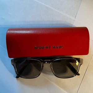 New Robert Marc Clear Frame w/Grey Lenses Sunglasses: Made in France Mdl 921-301